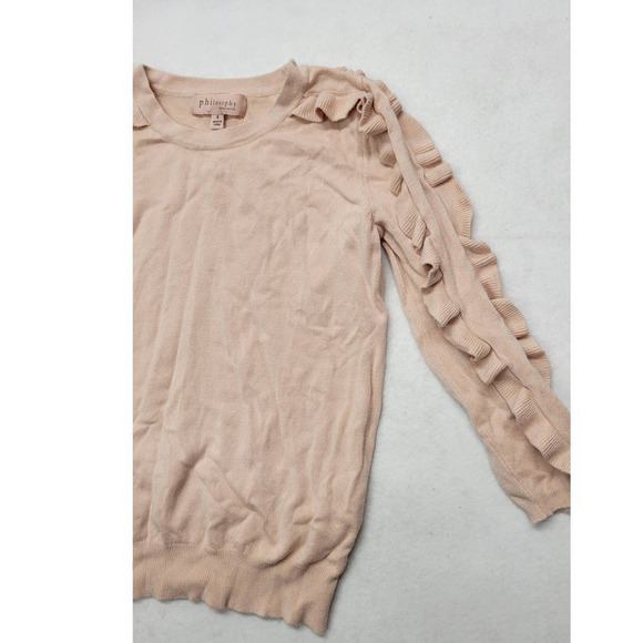 Philosophy Ruffle Sleeve Sweater size Small - Picture 4 of 6